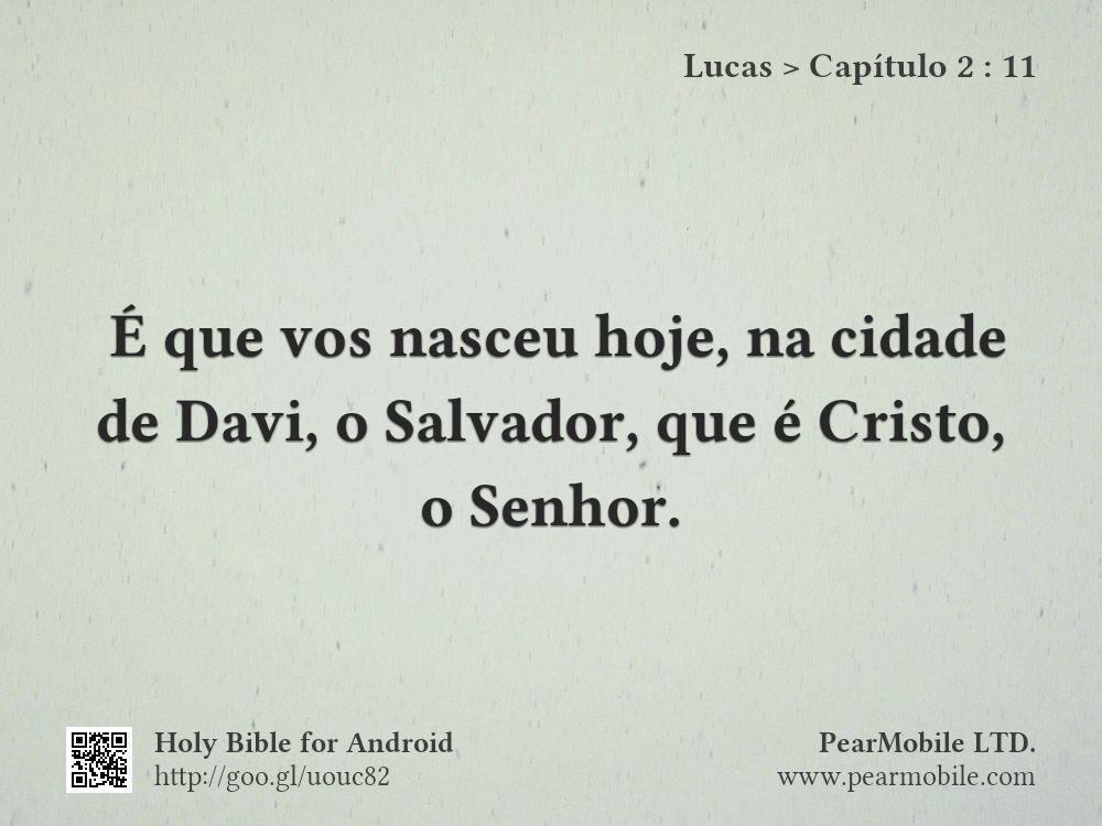 Lucas, Capítulo 2:11